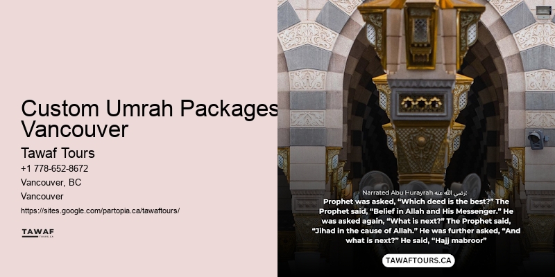 Custom Umrah Packages Vancouver Umrah Travel Offers