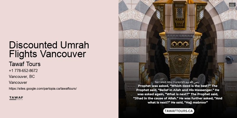 Discounted Umrah Flights Vancouver Umrah Travel Promotions