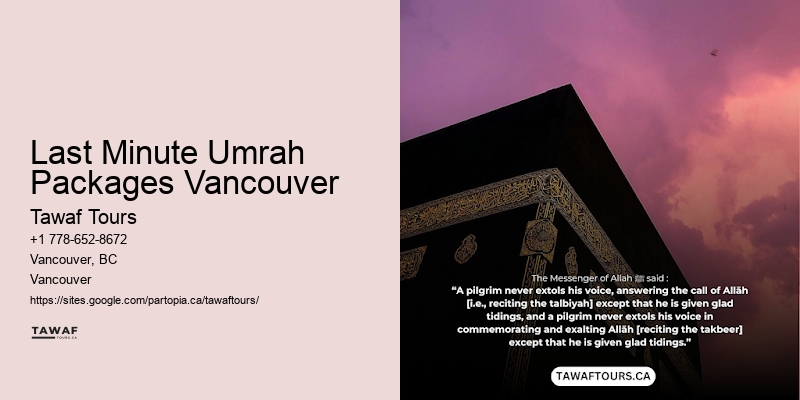 Last Minute Umrah Packages Vancouver Top-Rated Umrah Packages