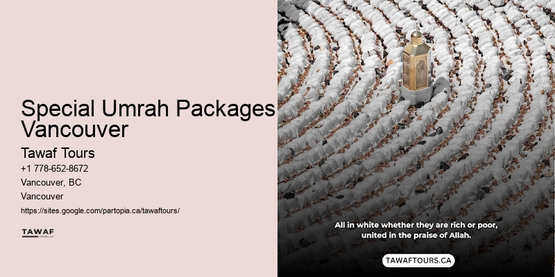 Special Umrah Packages Vancouver Hajj Tours