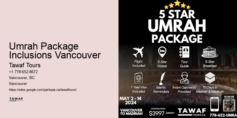 Umrah Travel Guides Umrah Package Inclusions Vancouver