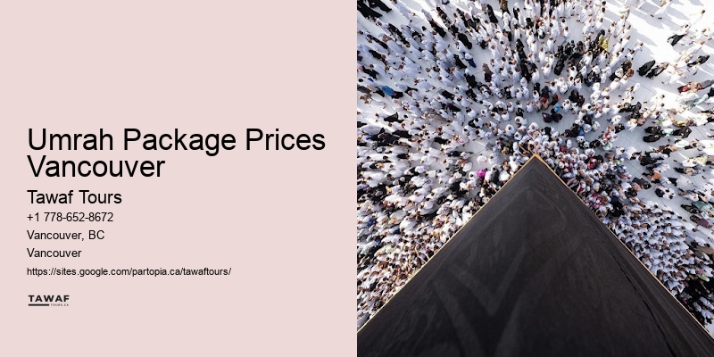 Umrah Package Prices Vancouver to Medina Umrah Packages