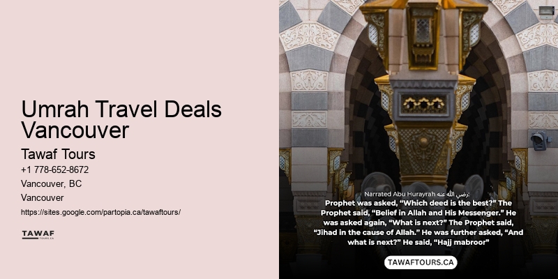 Umrah Travel Deals Vancouver Business Class Umrah Packages